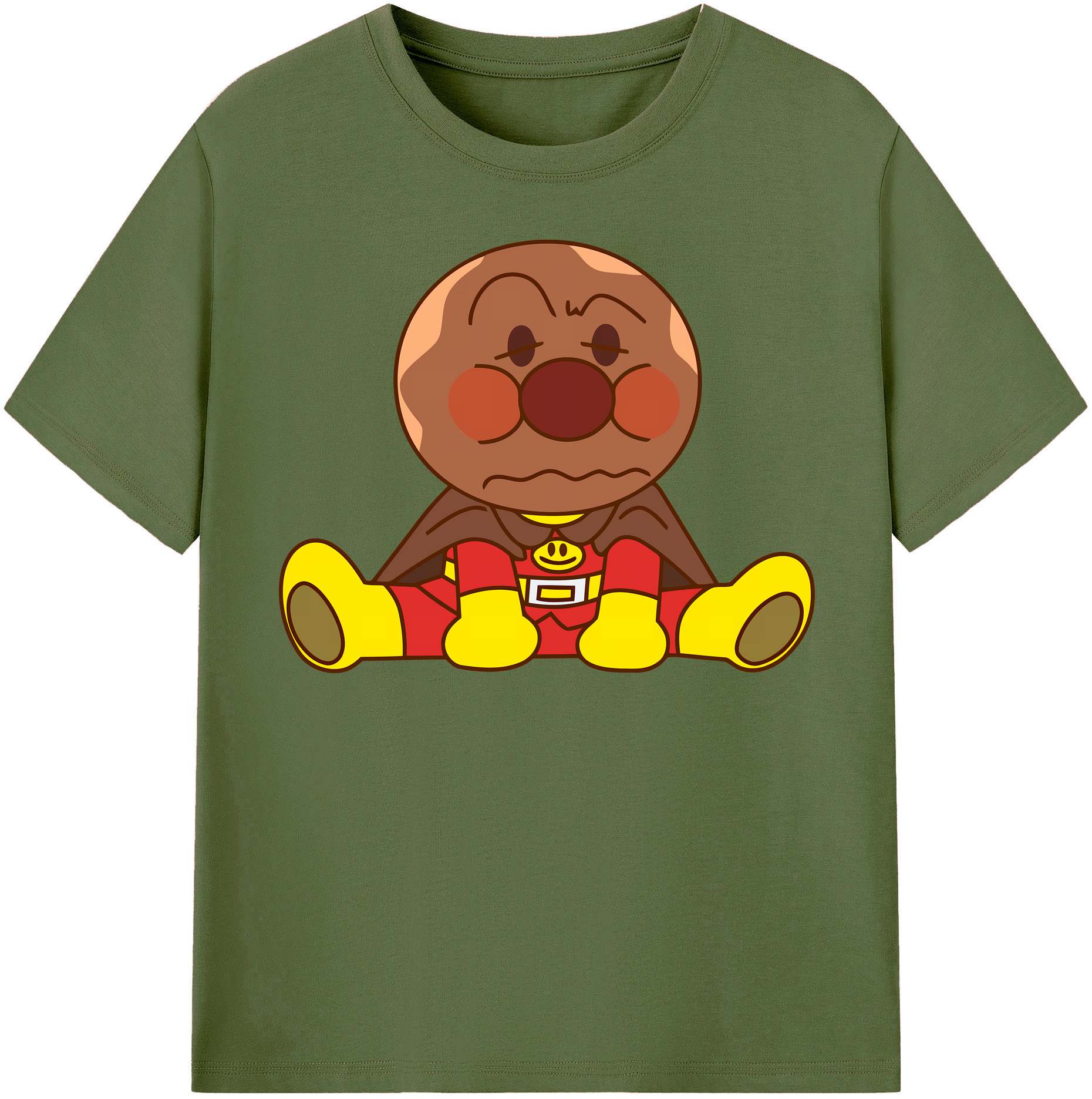 （画像用） アンパンマン Anpanman 綿100％半袖Tシャツ（フロントプリント）